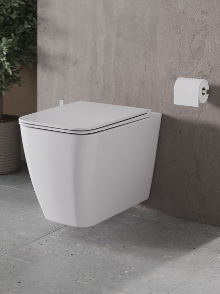 Комплект унитаза с инсталляцией безободковый Agger ATI04100+APB288 кнопка смыва белый