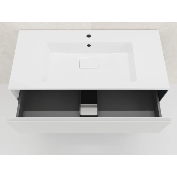 Тумба подвесная без раковины 100 см Style Line Лима ЛС-00002352 белый  матовый