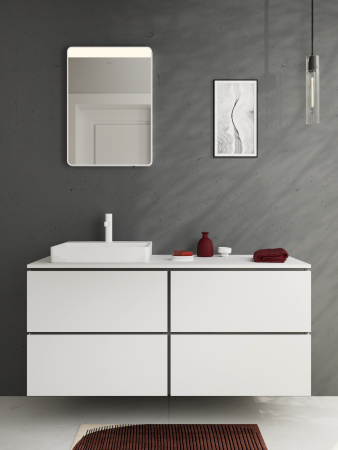 Смеситель для раковины с донным клапаном Push-Open Hansgrohe Finoris 76023700 белый матовый