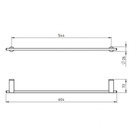 Полотенцедержатель Novaservis Metalia 2 6228.0