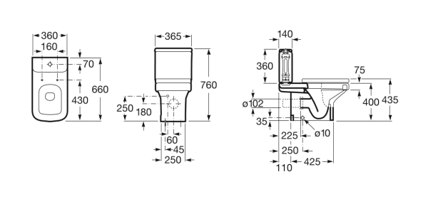 Унитаз напольный Roca Dama-N  342787000