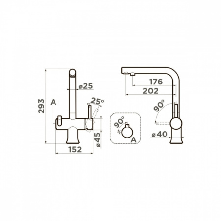 Смеситель для кухонной мойки OMOIKIRI HOTARU-GM-W 4994053