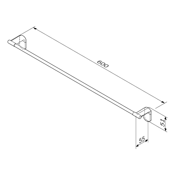 Вешалка для полотенец, 60 см Am.Pm X-Joy A84346422