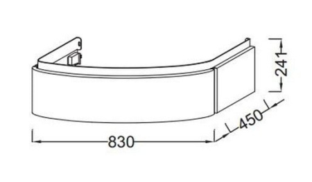Тумба под раковину Jacob Delafon Presquile EB1100-HU