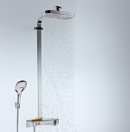 Душевая система Hansgrohe Raindance Select E Showerpipe 300 2jet EcoSmart 27283000 хром