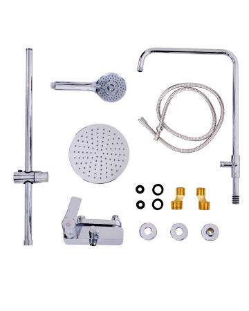 Душевая система Orange Otto M22-911cr смеситель с изливом, хром