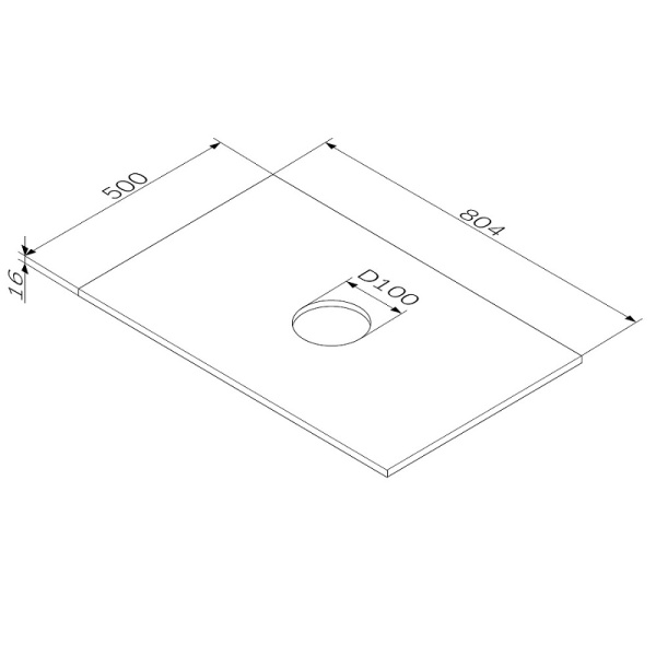 Столешница под раковину AM.PM Func 80 M8FST0801WG