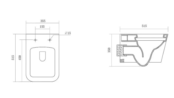 Комплект унитаз с инсталляцией Set AQUATEK Либра