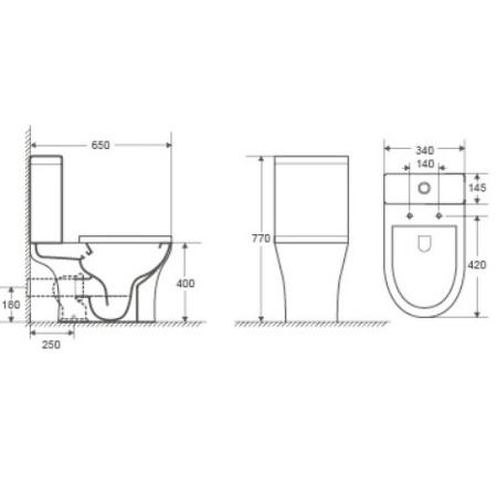 Напольный унитаз Cerutti Bernina CT7193 безободковый