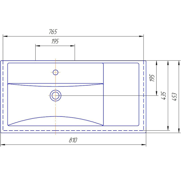 Раковина Misty Kirovit Фостер 80 R 4640021065198