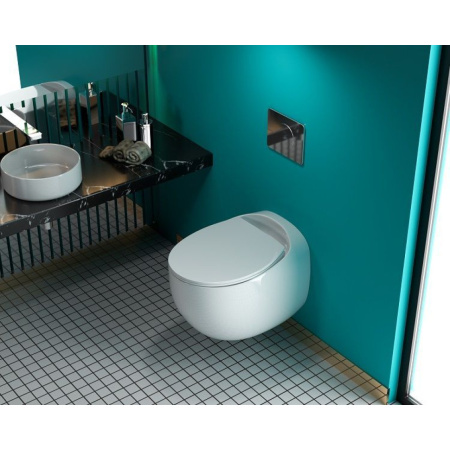 Унитаз подвесной безободковый Art&Max Forli AM020CHR (без сиденья)