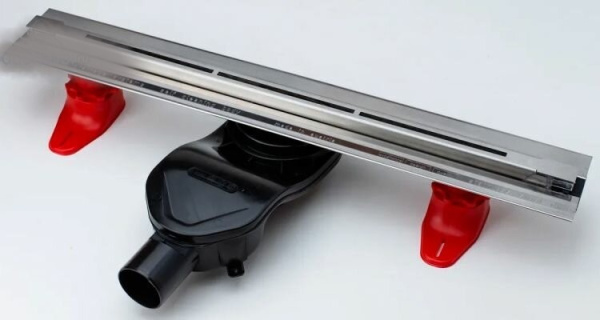 Душевой лоток Berges Wasserhaus Super Line 650 (в стену) 090181 матовый хром