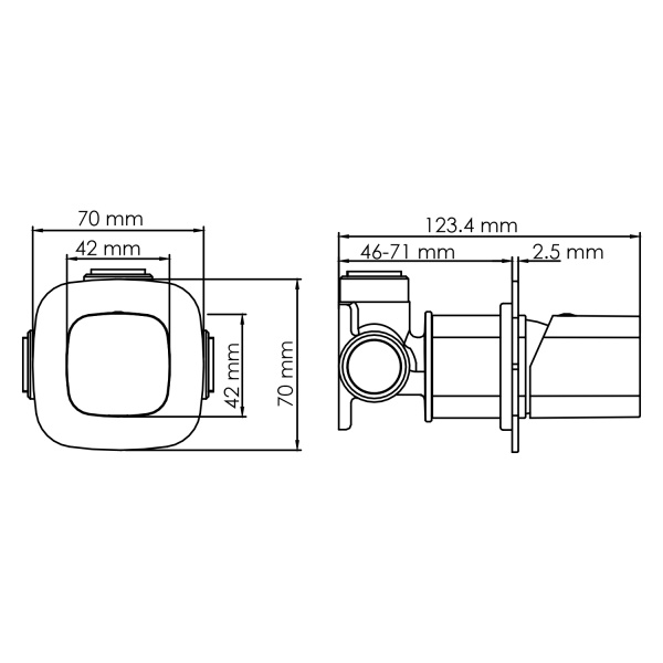 Смеситель для душа WasserKRAFT Naab 8651 Смеситель для душа WasserKRAFT Naab 8651