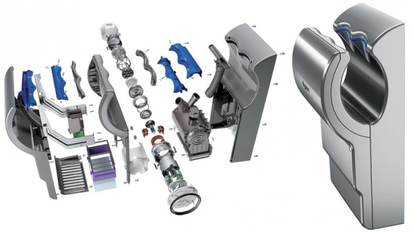 Сушилка для рук Airblade dB AB 14 Black 308336-01