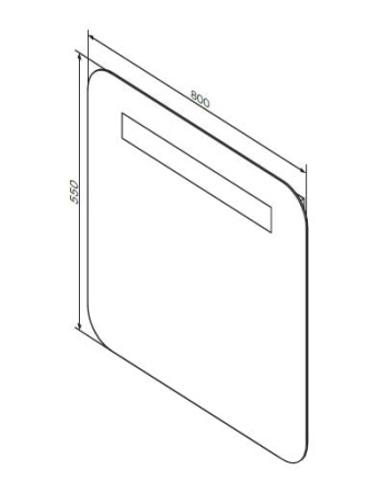 Зеркало AM.PM Gem 75 M90MOX0801WG