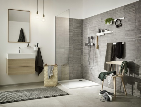 Полотенцедержатель 581 мм Hansgrohe WallStoris 27926700 белый матовый