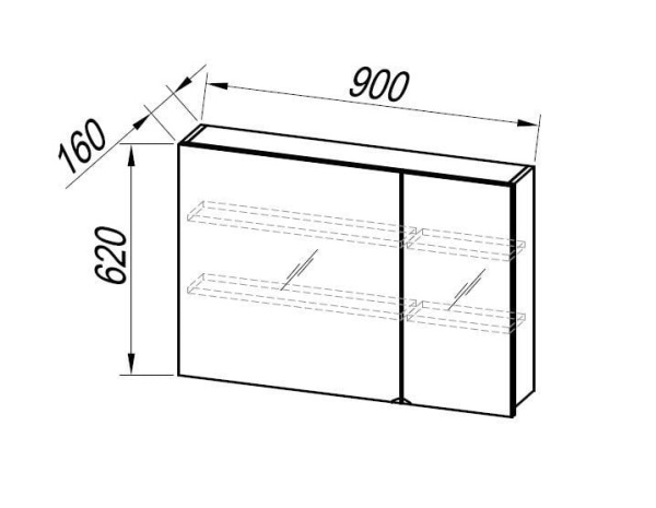 Зеркало-шкаф Kolpa San Jolie TOJ 90