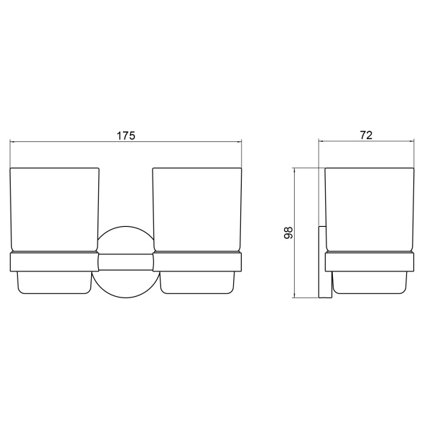 Стакан для зубных щеток Timo Saona 13034/03