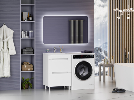 Тумба под стиральную машину Misty Байкал 55 Э-Бай06055-022Я