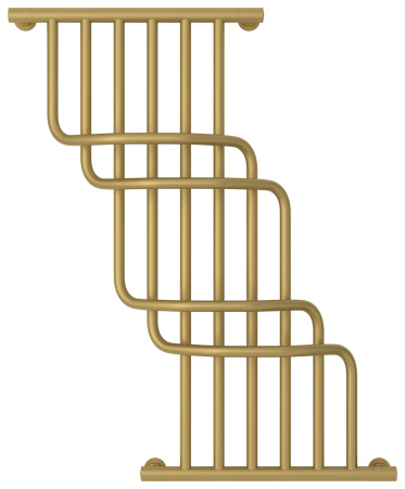 Полотенцесушитель Водяной Сунержа Нега (100х85) Матовое Золото 032-0225-1085