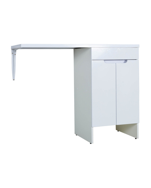 Тумба напольная с правой раковиной 120 см под стиральную машину Orange Sistema STD-120TUW+RAR белый