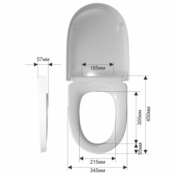 Cиденье для унитаза Melana 2115S-806