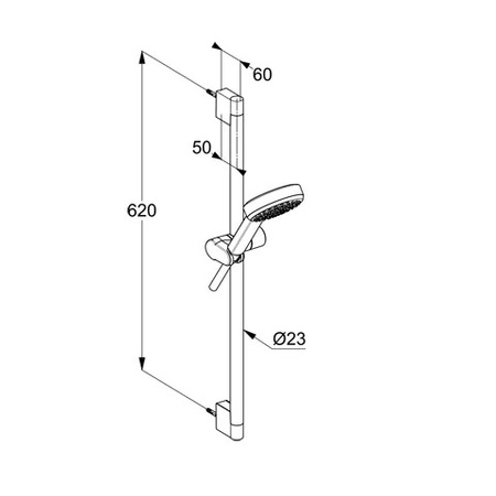 Душевой гарнитур Kludi Dive S Freshline 6861039-00