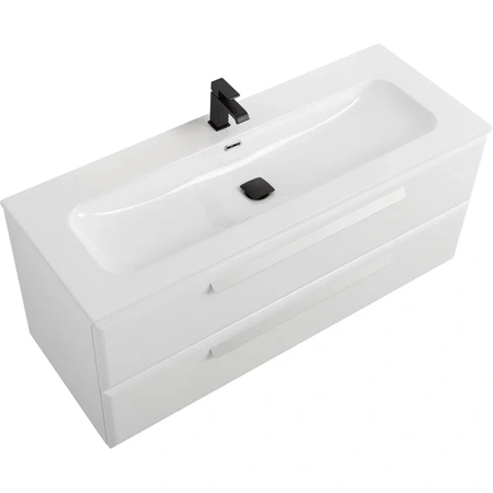 Тумба под раковину Cezares ECO-CER-N-1200-2C-SO-BL Bianco Lucido без ручек