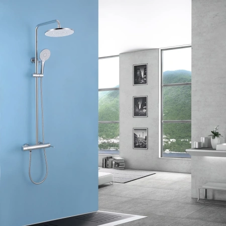 Душевая стойка AF8816L Emotion AF8816 с изливом, хром