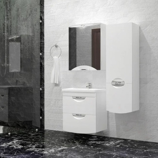 Тумба под раковину подвесная Style Line Жасмин 2 50 ЛС-000010039 белый