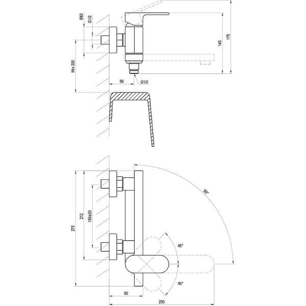 Смеситель для ванны Ravak Chrome CR 022.20BL X070431