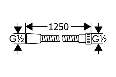 Шланг Hansgrohe Metaflex 28262000