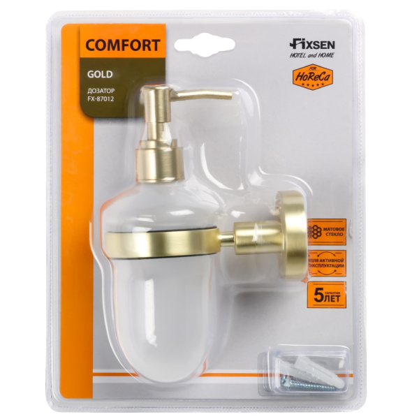 Дозатор жидкого мыла Fixsen Comfort Gold (FX-87012)