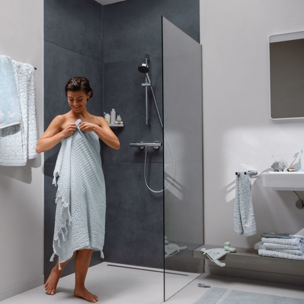 Термостат для душа с душевым гарнитуром Hansgrohe Pulsify Select S 105 3jet Relaxation EcoSmart 24261000 хром