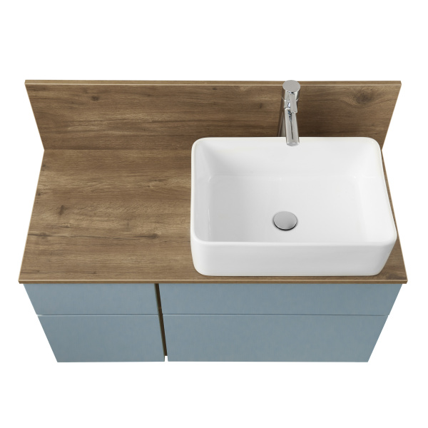 Тумба под раковину со столешницей Aquaton Мишель 100 1A244101MIX30