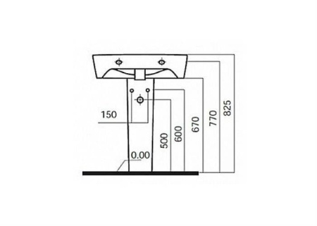 Пьедестал для раковины AM.PM Spirit C704910WH