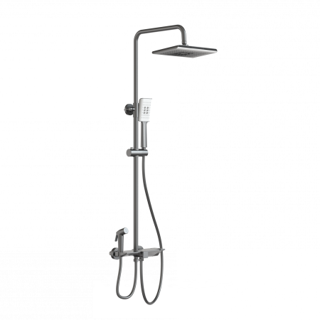 Душевая система с термостатом WONZON & WOGHAND, темный графит WW-B3310-BGG