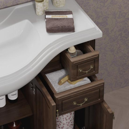 Тумба под раковину Opadiris Риспекто 120 Z0000009574  орех антикварный (без раковины)