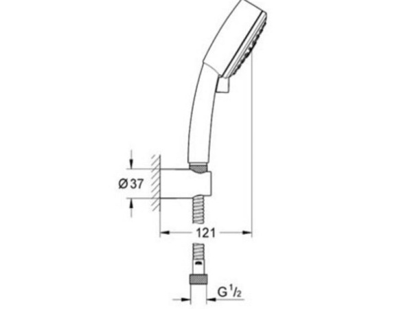 Душевой набор 3 вида струи, Grohe Tempesta Cosmopolitan 27850 000 (27850000) Душевой набор 3 вида струи, Grohe Tempesta Cosmopolitan 27850 000 (27850000)