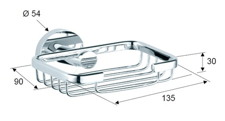 Мыльница настенная Daniel Rubinetterie HILTON HIPS952