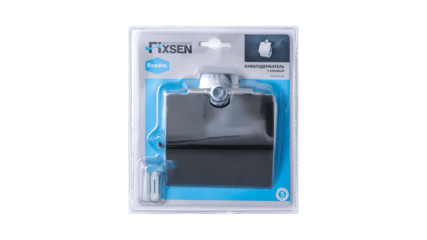Бумагодержатель FIXSEN Kvadro с крышкой FX-61310