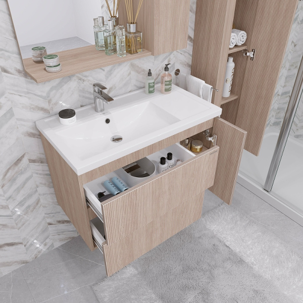 Тумба подвесная Grossman ЮНИТ-80 см 208014 с 2-я ящ, кадена вуд