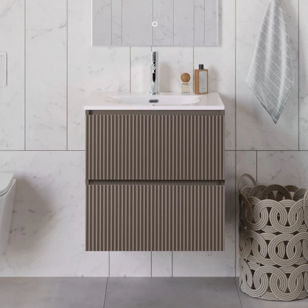 Тумба под раковину 60 BelBagno Uno UNO-600-2C-SO-СO бежевый матовый, без раковины