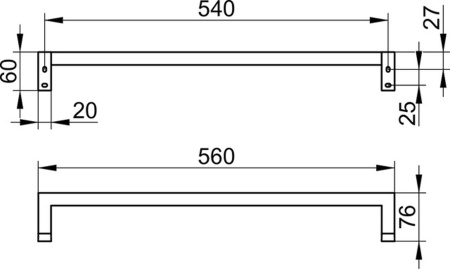 Полотенцедержатель Keuco Edition 90 Square 19101010600