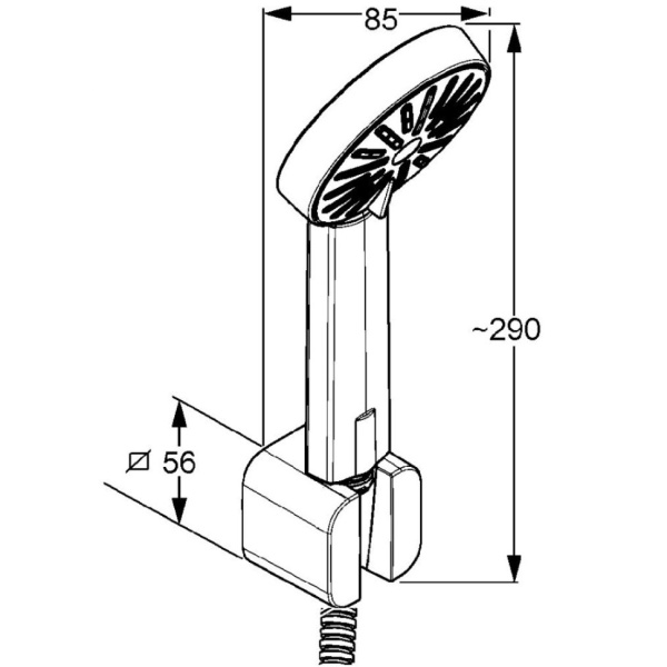 Душевой набор Kludi A-QA 6565005-00 Душевой набор Kludi A-QA 6565005-00