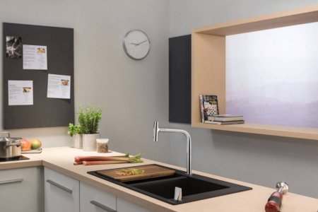 Смеситель для кухни Hansgrohe Metris Select M71 73819000 хром