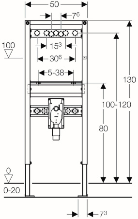 Инсталляция для раковины Geberit Duofix 111.477.00.1