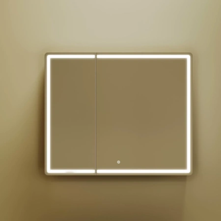 Зеркало-шкаф с подсветкой (89х74) Sancos Mirror MI90ECH