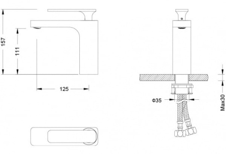 Смеситель для раковины Timo Torne 4361/00F chrome