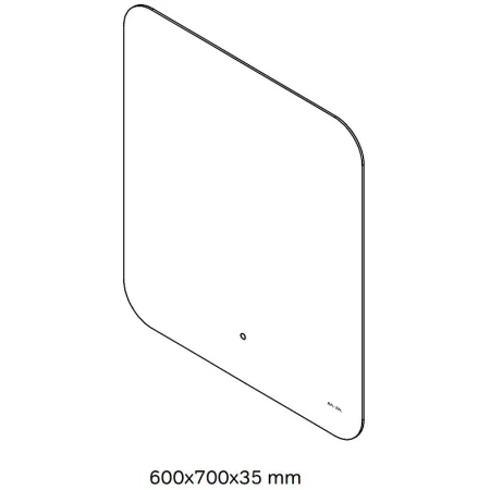 Зеркало сенсорное (60х70) Am.Pm X-Joy M85MOX10601S1 с LED-подсветкой